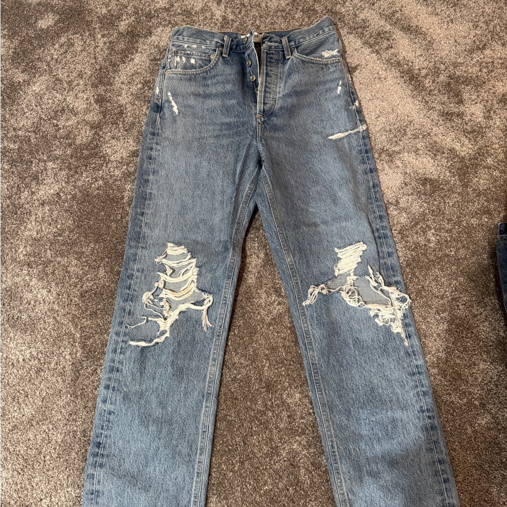Women’s AGOLDE Distressed Blue Jeans